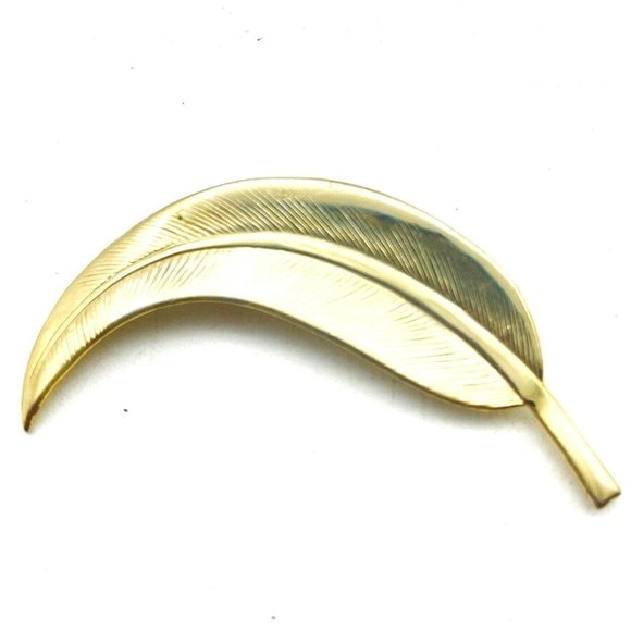 Unbranded Jewelry - Leaf Brooch Gold Tone Nature Garden Trees Flowers Flora Classic Career Cosplay